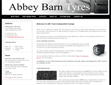 Tablet Screenshot of abbeybarntyres.com